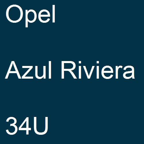 Opel, Azul Riviera, 34U.